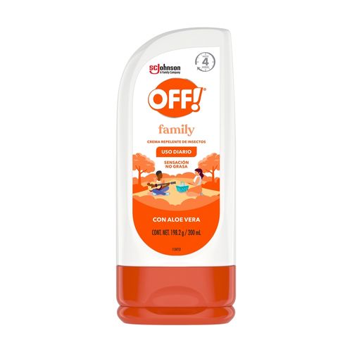 Repelente De Insectos OFF! Family En Crema Con Aloe Vera - 200 ml