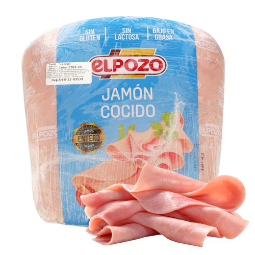 Jamón de cerdo Elpozo bajo grasa - 1000 g