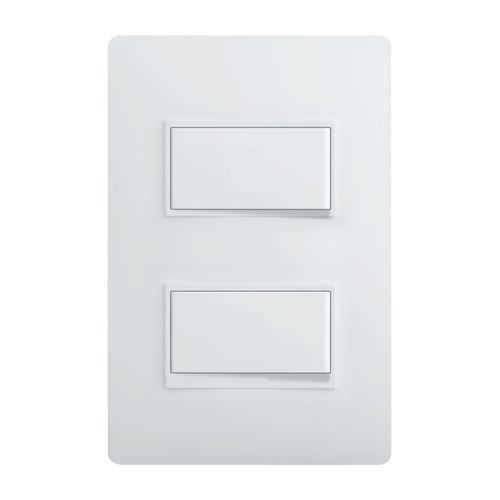 Interruptor Doble Bticino Blanco Luzica