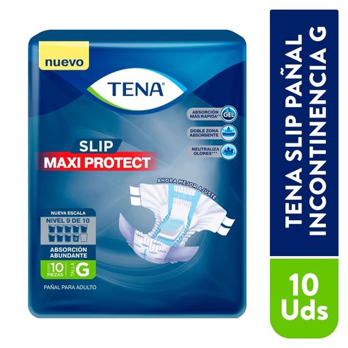 Pañales Para Adulto Tena Slip Maxi Protect Talla:G - 10Uds