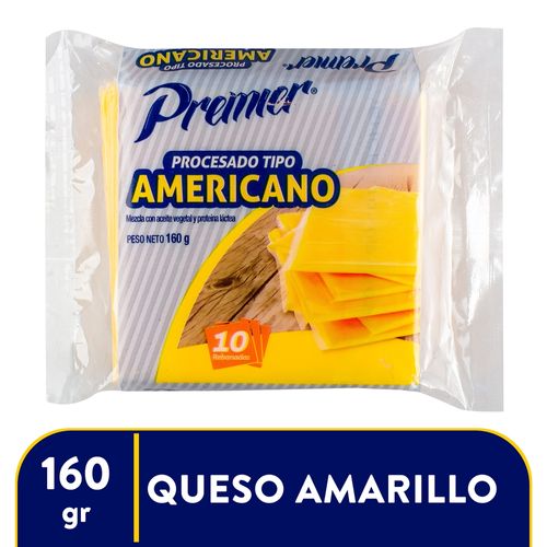 Queso procesado tipo americano Premier - 160 g