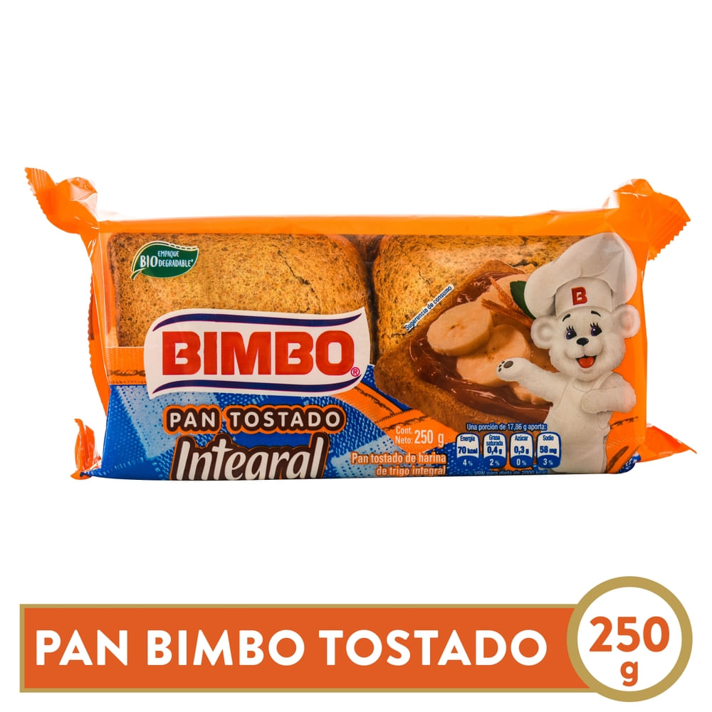 Bimbo Pan Tostado Integral 250 g