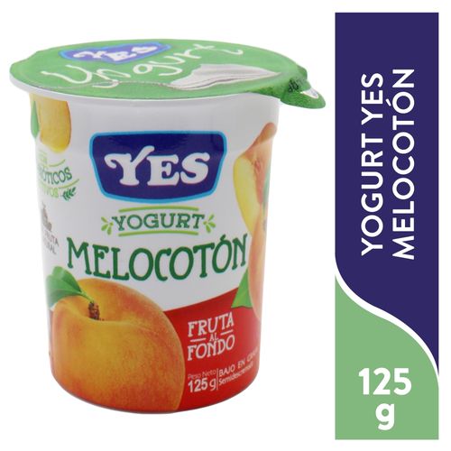 Yogurt Yes Melocotón Solido - 125 g