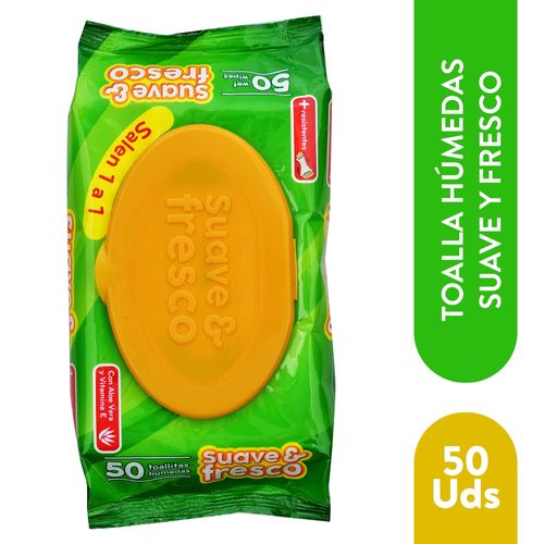 Toalla Regular Suave Fresco - 50 Unidades