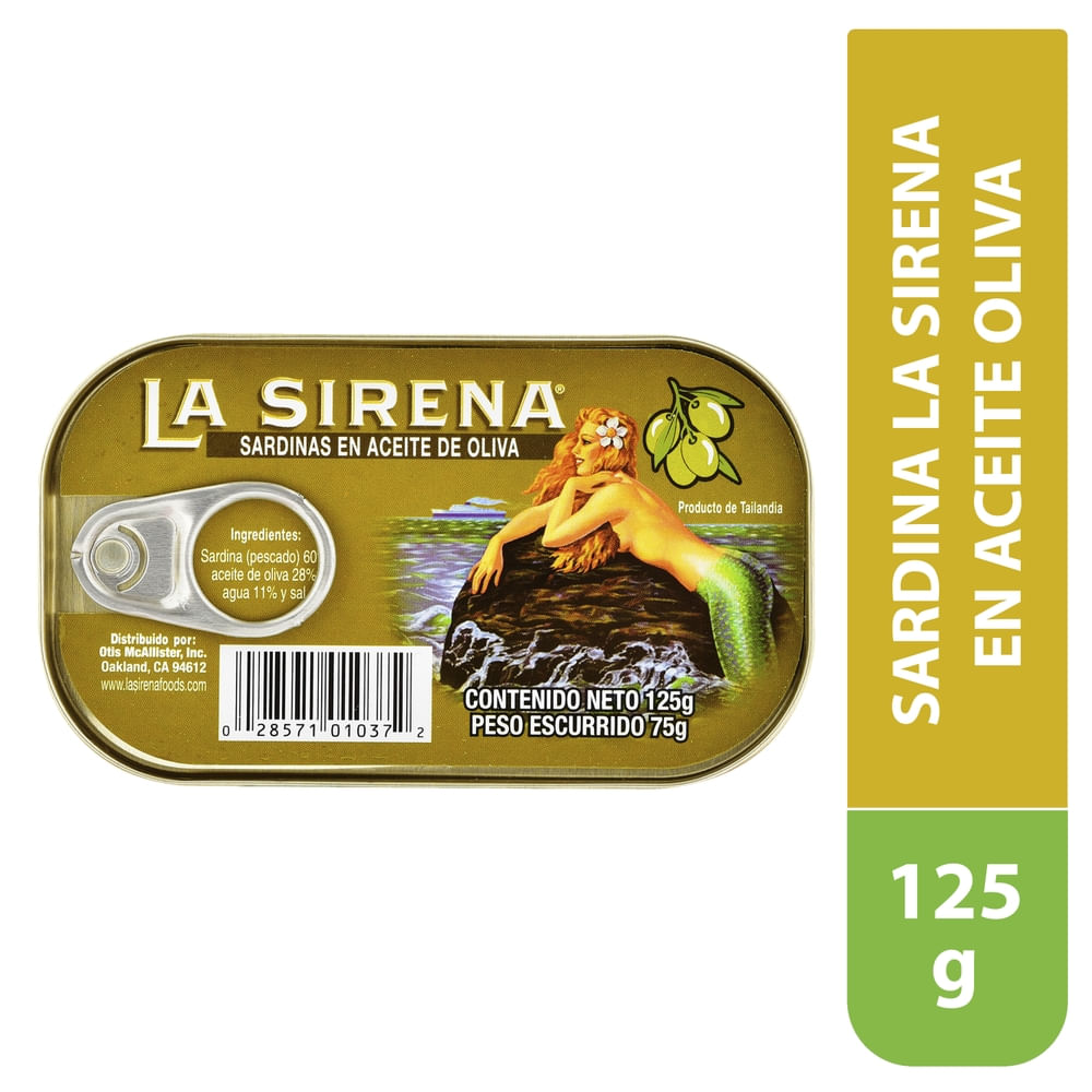 La Sirena Sardina En Aceite De Oliva ... 125 g