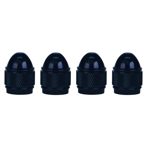 Accesorio para auto Slime tapas para válvula aluminio negro - 4 Uds