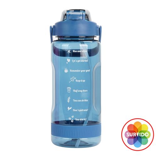 Botella Mainstays plástica motivacional -2000 ml