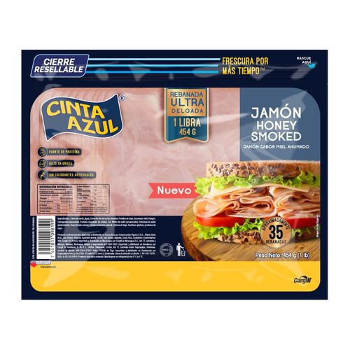 Jamon Cinta Azul Honey Smoked - 454 g