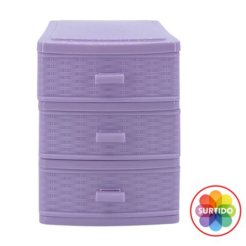 Mini gavetero Mainstays pequeño -3 gavetas