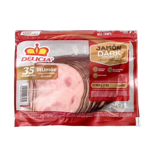 Jamón Delicia Dark Smoked - 454 g