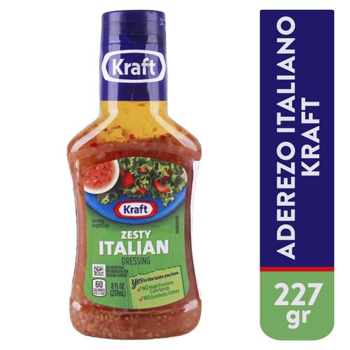 Aderezo Kraft italiano - 237 ml