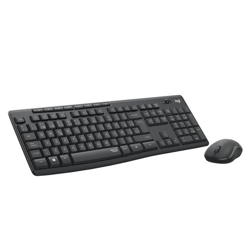 Combo teclado y Mouse silencioso inalámbrico Logitech MK295 Negro