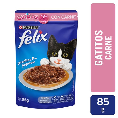 Alimento Gato Gatito Purina Felix Gatito Carne - 85 g