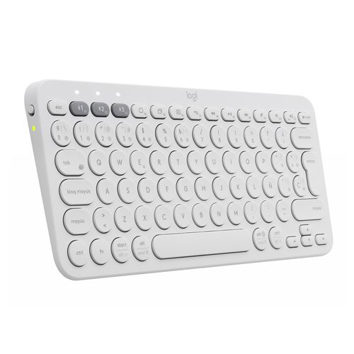 Teclado inalámbrico Bluetooth Logitech K380 Color Blanco