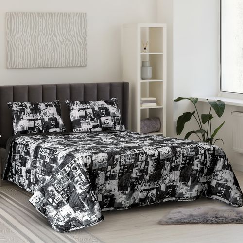 Cubrecama News Paper Full Queen