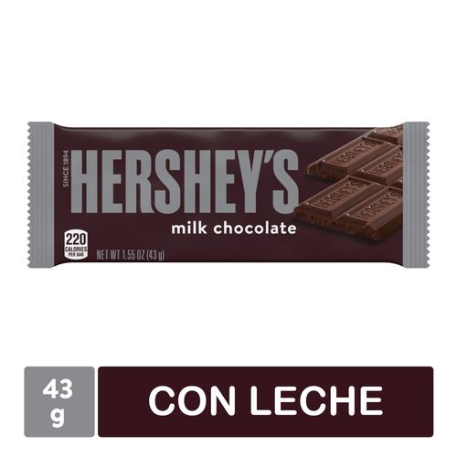 Chocolate Hershey's milk en barra - 43 g