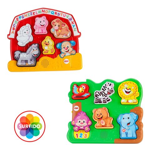 Rompecabezas Fisher Price de animales con sonidos surtidos