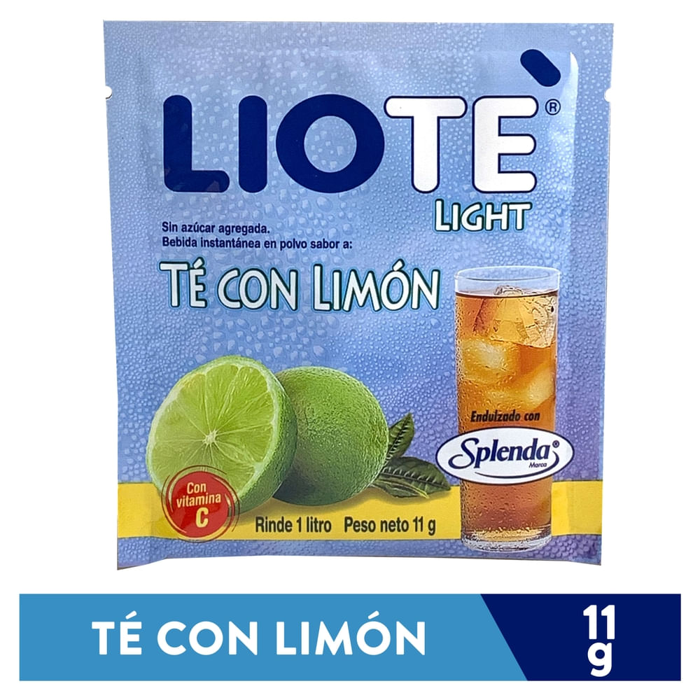 Lio Bebida en polvo Te light con splenda 11 g