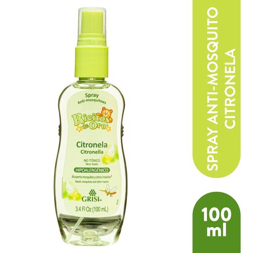 Spray Grisi Anti Mosquitos Ricitos De Oro -100ml