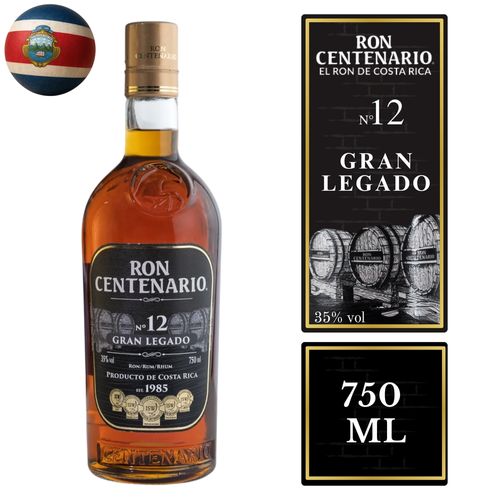 Ron Centenario Gran Legado 12 años - 750 ml