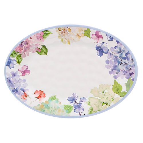 Bandeja Hometrends de melamina con diseño floral
