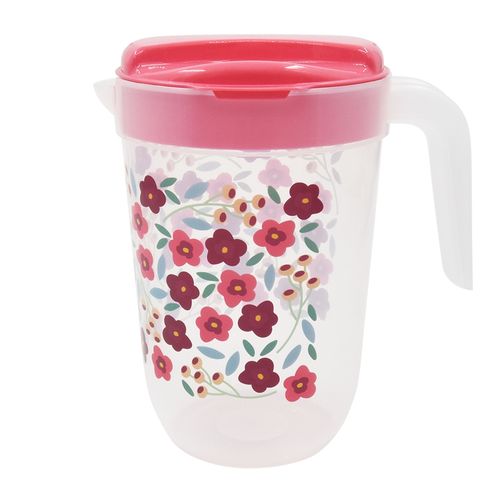 Pichel Mainstays plástico decorado con tapa - 3.7 L