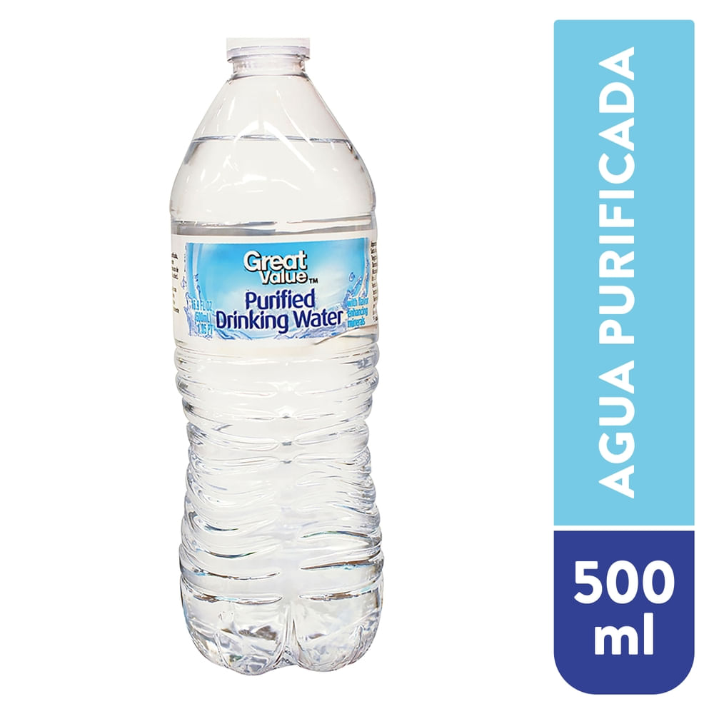 Great Value Agua Purificada 500 ml