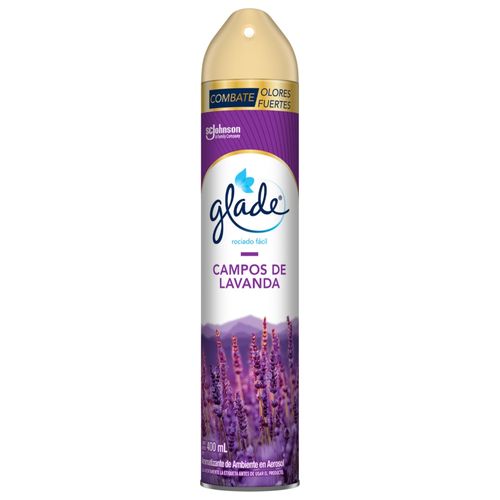 Aromatizante Glade Campos De Lavanda Aerosol - 400 ml