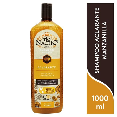 Shampoo Tío Nacho Aclarante Jalea Real + Manzanilla -1L