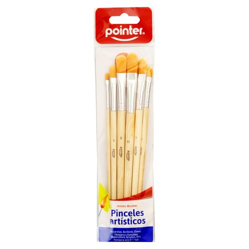 Juego De Pinceles Lengua De Gato Pointer