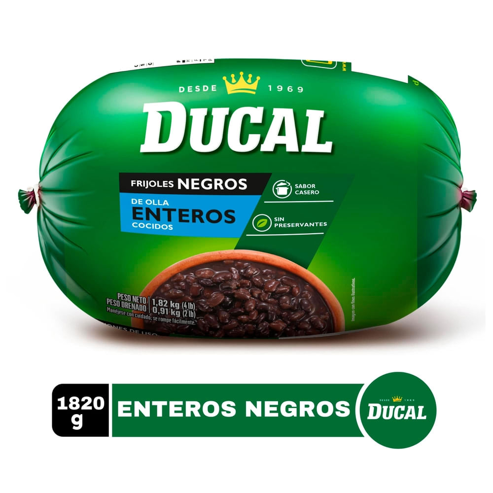 Ducal Frijoles negros enteros 1.8 kg