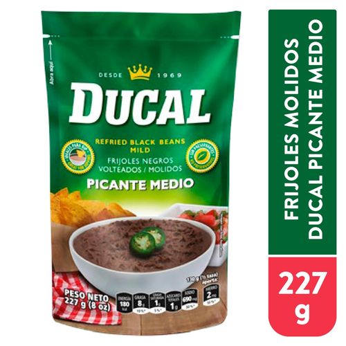 Frijol Ducal molido negro picante medio - 227 g