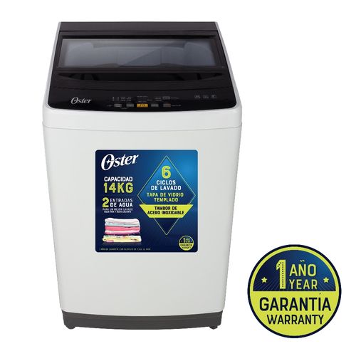 Lavadora Oster OS WSMMED14W digital colores surtidos, capacidad 14 kg