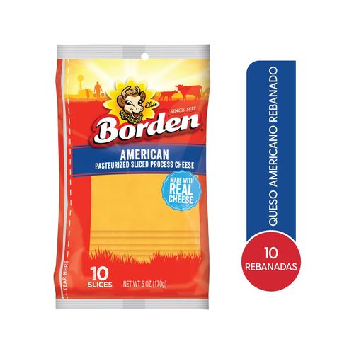 Queso Americano Borden 10 rebanadas - 170 g