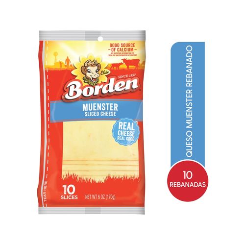 Queso Muenster Borden 10 rebanadas - 170 g