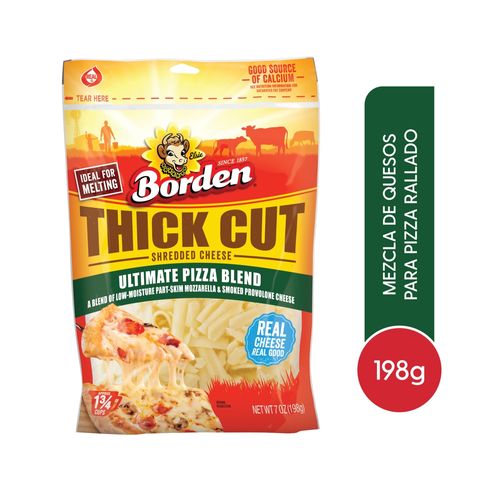 Queso Borden Mezcla Para Pizza Rallado - 198 g