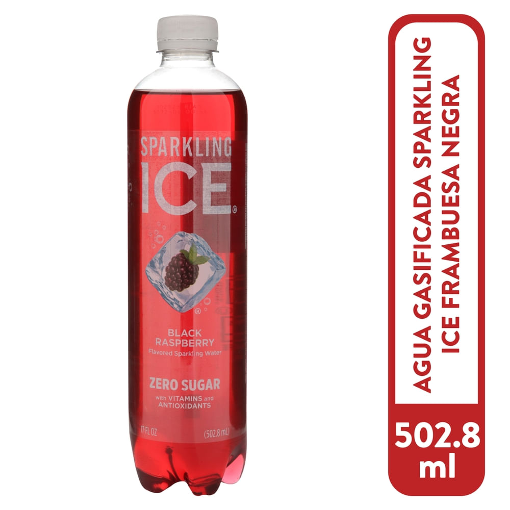Sparkling Ice Agua gasificada frambuesa 502 ml