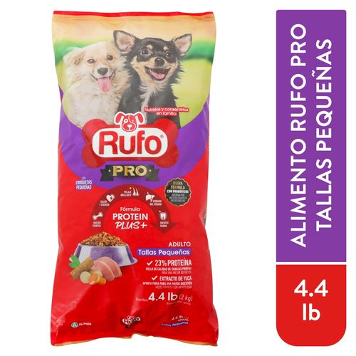 Alimento Rufo Pro Ad Raza Pequena 2000gr