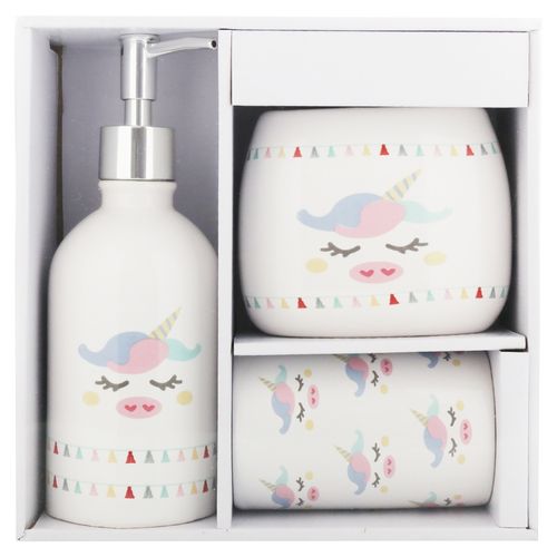 Set Mainstays Kids de baño unicornio - 3 Pzas