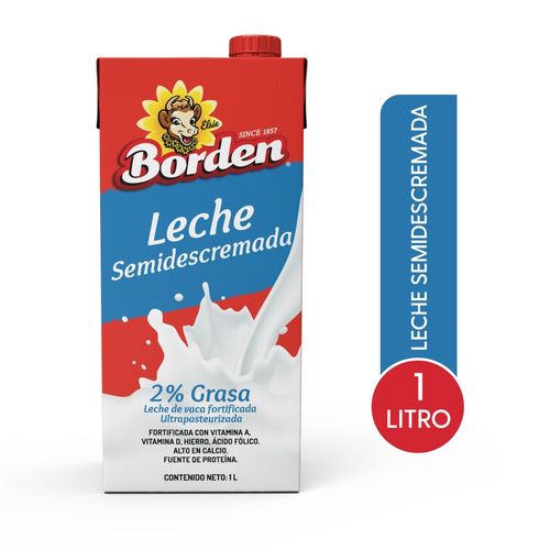 Leche Borden Semidescremada - 1000 ml