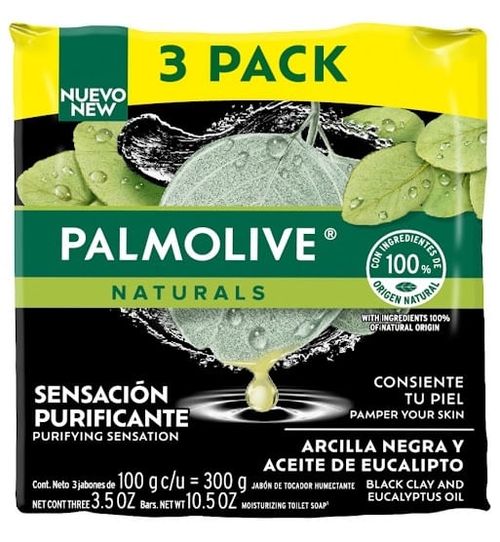 Jabón Palmolive Arcilla Y Eucalipto 3 Pack - 300 g