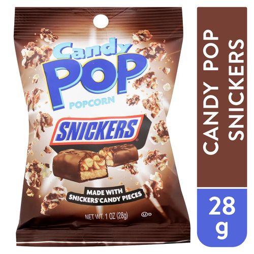 Papas y Frituras Candy Pop Palomitas De Maiz 1oz Snickers