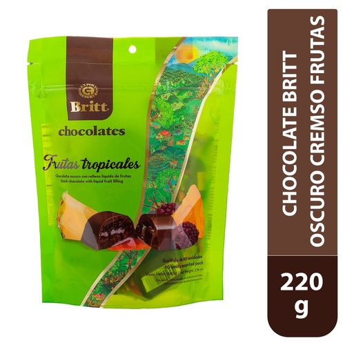 Chocolate Britt Oscro Cremoso Frutas tropicales - 220 g