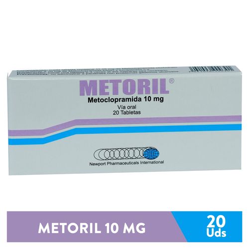 Metoril Newport 10Mg, Precio indicado por unidad