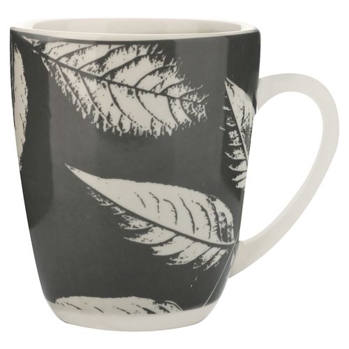 Ms Taza De Porcelana 12onz Color Gris
