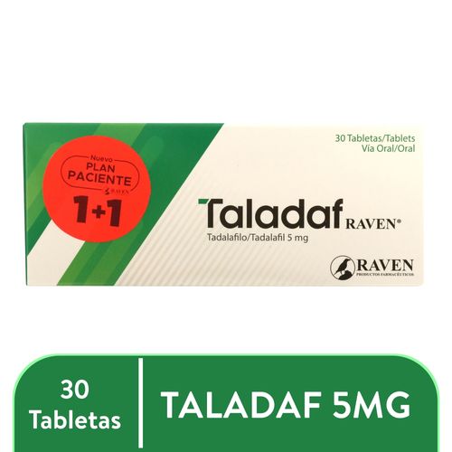 Anticonceptivos, Hormonal y Salud Sexual Raven Taladaf 5 Mgvtab Recubiertas x 30 u Unidad