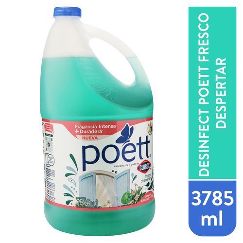 Desinfectantes Poett Desinfect Poett Fresco Despertar 3785ml