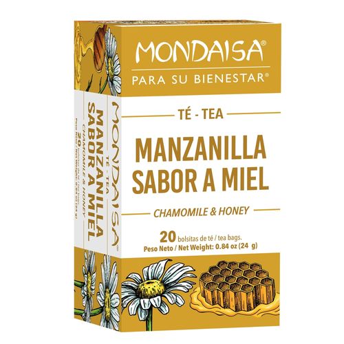 Té Mondaisa manzanilla y miel 20 Uds - 24 g