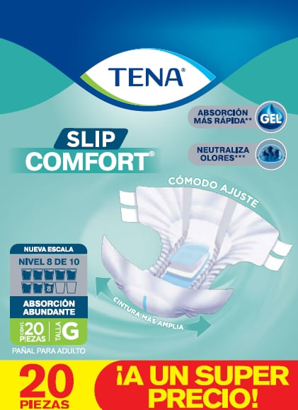 Pañal Tena Slip Comfort Grande 20Ea