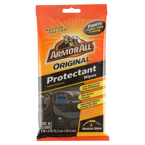 Toallitas protectoras Armor All para auto - 20 uds